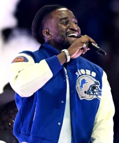 Shaboozey Thanksgiving Halftime Performance Detroit Lions Jacket
