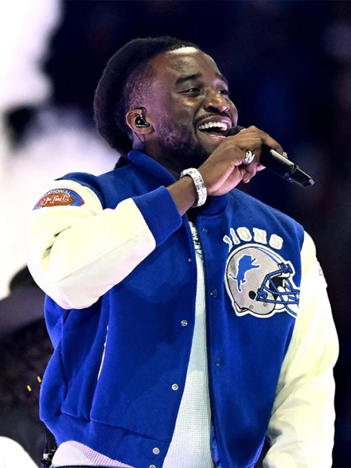 Shaboozey Thanksgiving Halftime Performance Detroit Lions Jacket