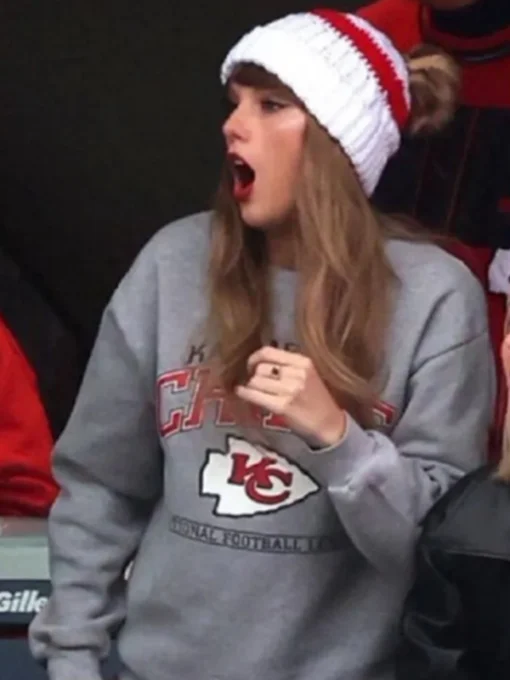 Taylor Swift Chiefs Sweatshirt Grey