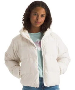 The North Face North Down White Hooded Jacket