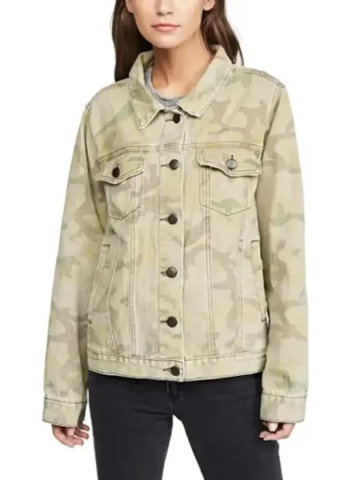 The Wilds Fatin Jadmani Camo Trucker Jacket