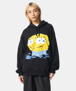 Uniqlo UT x SpongeBob x Cactus Plant Flea Market Black Hoodie