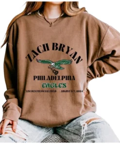 Zach Bryan Eagles Brown Sweatshirt