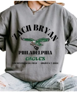 Zach Bryan Eagles Grey Sweatshirt