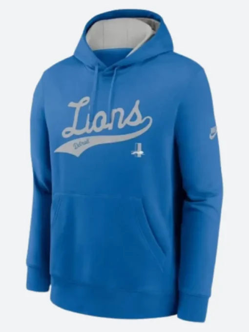 Detroit Lions Rewind Club Logo Hoodie