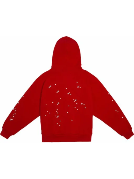 Sp5der Atlanta Zip Up Hoodie Red