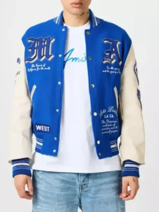 Unisex Amiri Dream Team Appliquéd Varsity Jacket