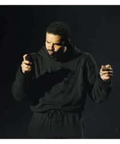 Drake Bullet Hole Hoodie Black