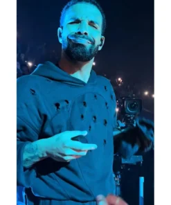 Drake Bullet Hole Smoking Black Pullover Hoodie