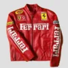 Ferrari Motorcycle Racing Leather Jacket