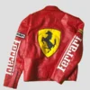 Ferrari Red Leather Jacket