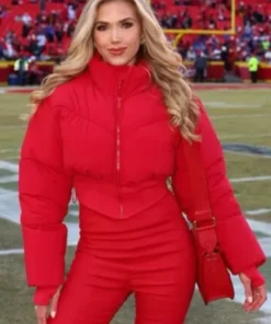 Gracie Hunt AFC Championship Crop Puffer Jacket