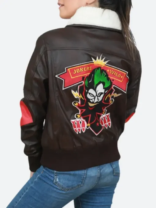 Harley Quinn Bombshell Leather Jacket