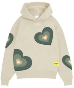 Homies From Paris Heart White Hoodie