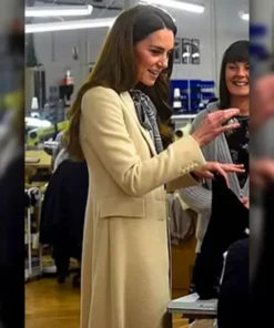 Princess of Wales Kate Middleton Hafan Visit Coat
