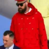 Super Bowl Travis Kelce Red Hoodie