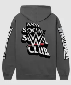 ASSC Anti Social Social Club x WWE Wrestlemania Grey Hoodie
