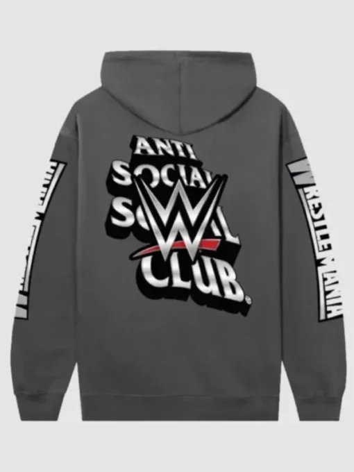 ASSC Anti Social Social Club x WWE Wrestlemania Grey Hoodie
