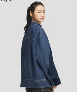 Adidas New Year Chinese Denim Jacket Blue