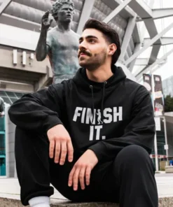 Adidas Terry Fox Finish It Black Hoodie