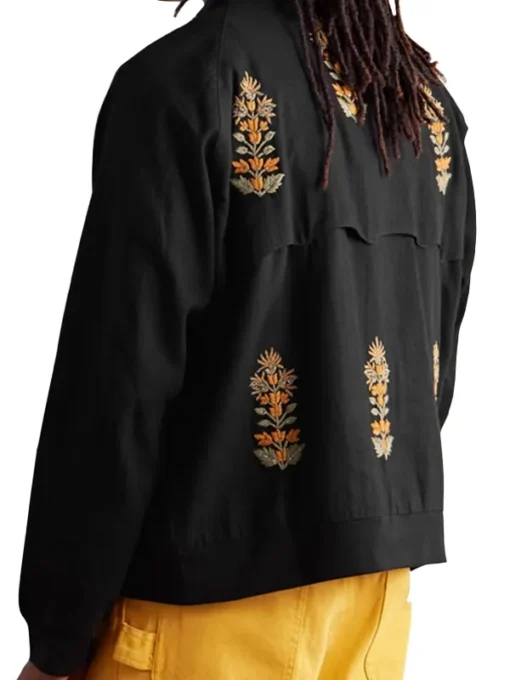 All American S07 Bre Z Tamia Cooper Black Floral Jacket
