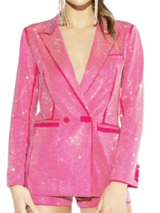 American Idol Season 3 Gabby Samone Pink Embellished Blazer