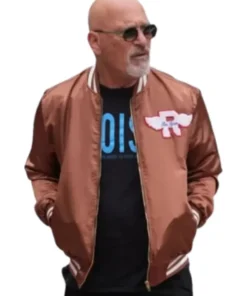 Americas Got Talent Howie Mandel Brown Varsity Jacket