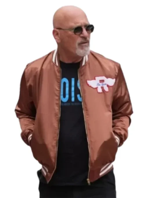 Americas Got Talent Howie Mandel Brown Varsity Jacket