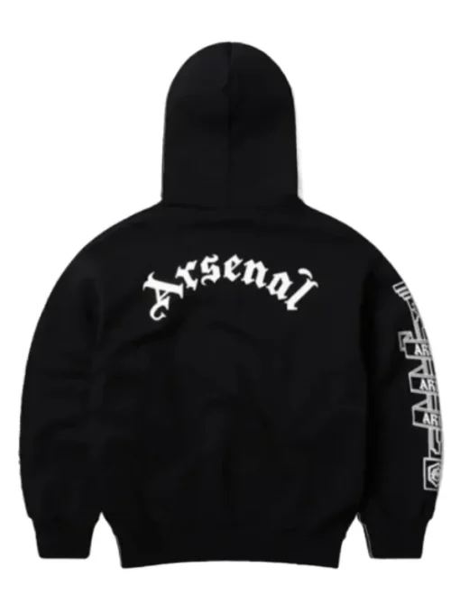 Arsenal X Aries Column Hoodie Black