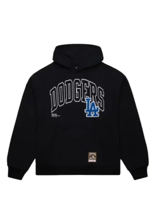 Black Los Angeles Dodgers Logo Over Hoodie