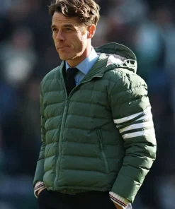 Burnley Scott Parker Hooded Green Puffer Jacket