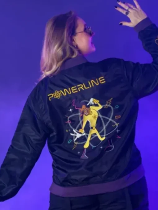 Cakeworthy Powerline Black Bomber Jacket