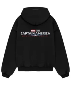 Captain America Brave New World 2025 Black Hoodie