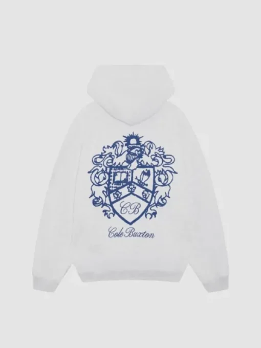 Cole Buxton Collegiate Crest Hoodie Grey