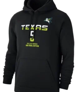 Dallas Wings Paige Bueckers Black Hoodie