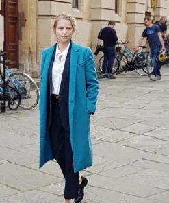Diana Bishop A Discovery of Witches Teresa Palmer Long Coat Blue