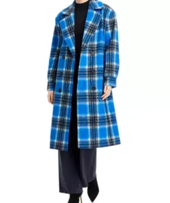 Elsbeth Carrie Preston Blue Plaid Coat