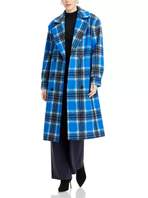 Elsbeth Carrie Preston Blue Plaid Coat
