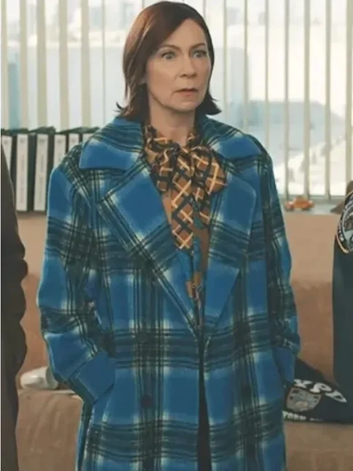 Elsbeth S02 Carrie Preston Elsbeth Tascioni Blue Plaid Coat