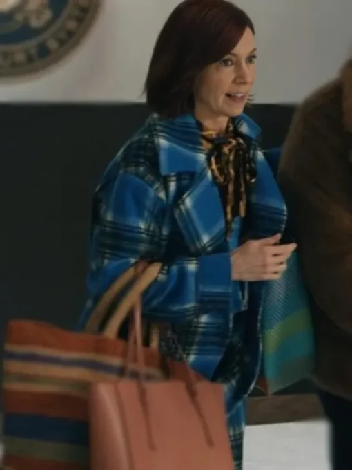 Elsbeth S02 Carrie Preston Elsbeth Tascioni Plaid Coat