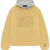 Fear of God Essentials x NBA Los Angeles Lakers Yellow Hoodie