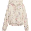 Gap X LoveShackFancy Floral Cropped Logo Hoodie