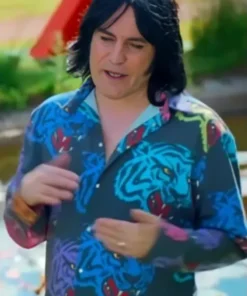 Great Celebrity Bake Off Noel Fielding Multi Color Tigers Shirt