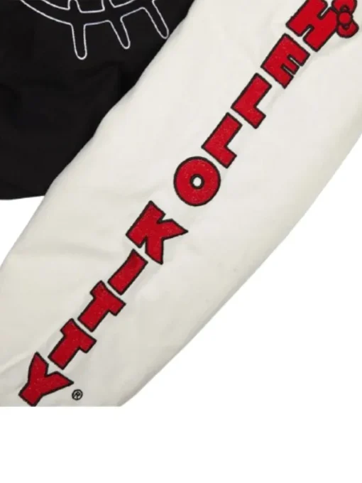 Hello Kitty Dumbgood Black White Varsity Jacket