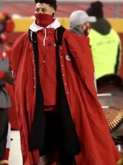Kansas City Chiefs Patrick Mahomes Red Cape Coat