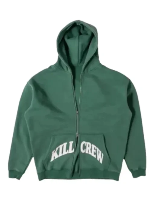 Kill Crew Zip-Up Hoodie Green