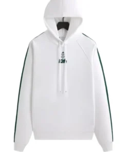 Kith for Adidas Football 3 Striped White Hoodie