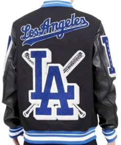 LA Dodgers Varsity Black Jacket