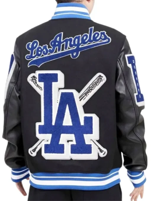 LA Dodgers Varsity Black Jacket
