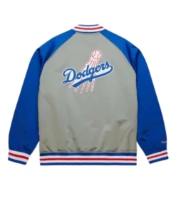 Los Angeles Dodgers Double Clutch Satin Raglan Jacket Blue